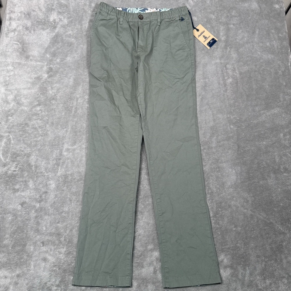Chubbies Pants Mens Small X 30 The Forests Originals Twill Straight Chino New